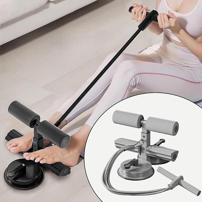 جهاز تثبيت القدمين بقاعدة شفط قوية – لتمارين البطن والجلوس في المنزل