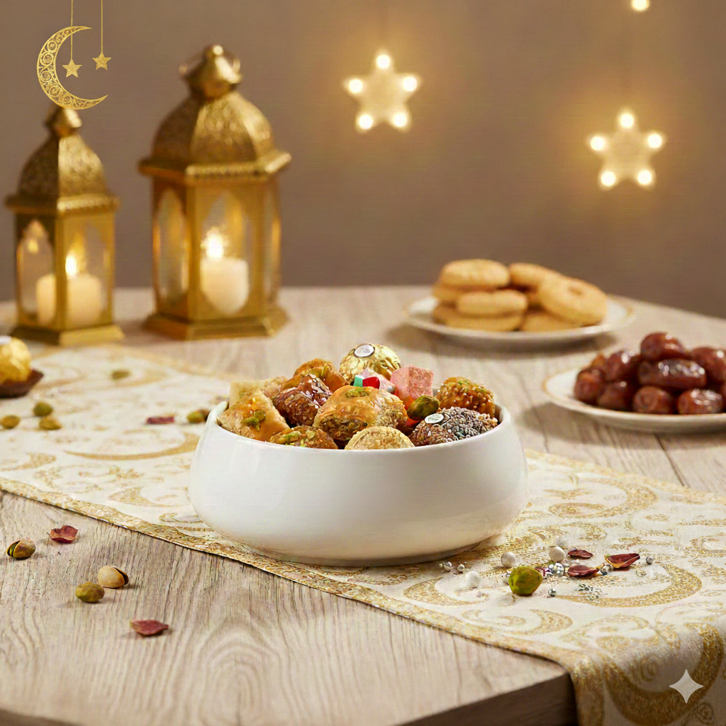 وعاء السكاكر والحلويات الملكي – تشكيلة عيد الفطر