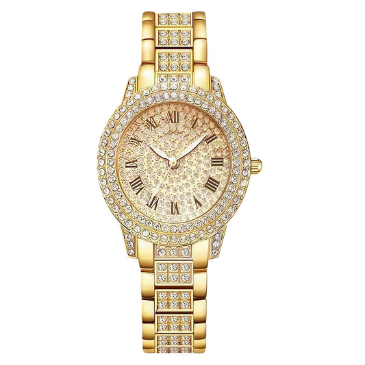 Women's Diamond Inlaid Quartz Watch